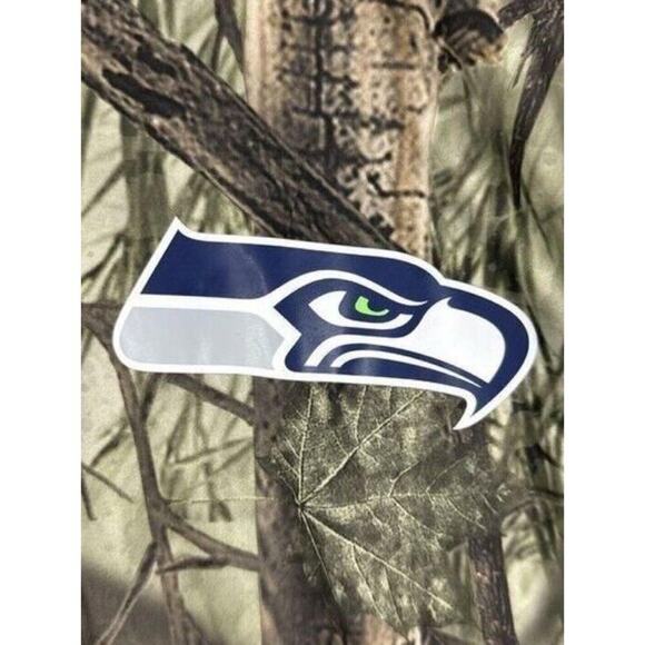 Seattle Seahawks Size XL NFL Camo TX3 Cool Quarter Zip Jacket Mens Activewear - Picture 5 of 7